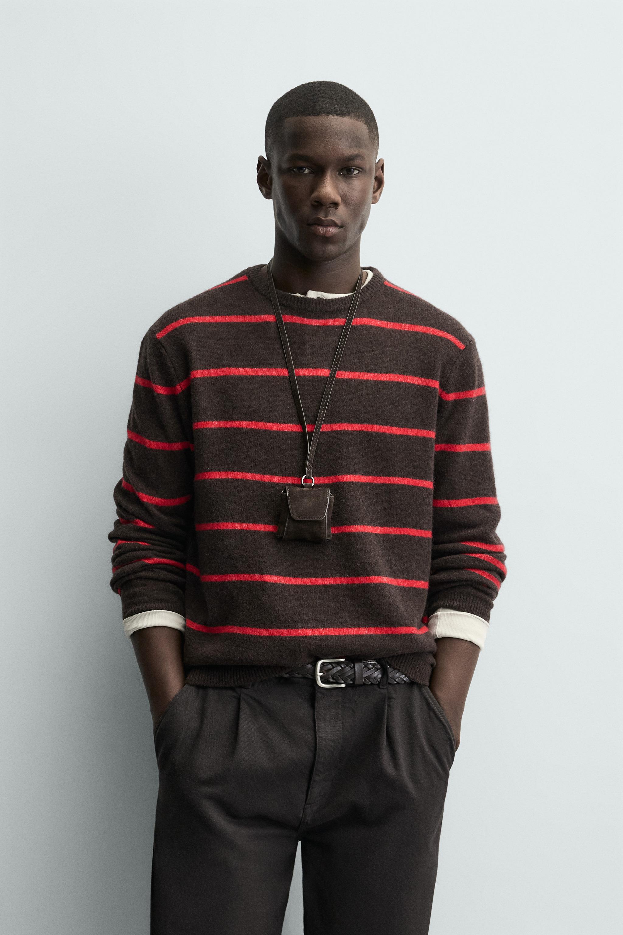 STRIPED WOOL BLEND JUMPER
